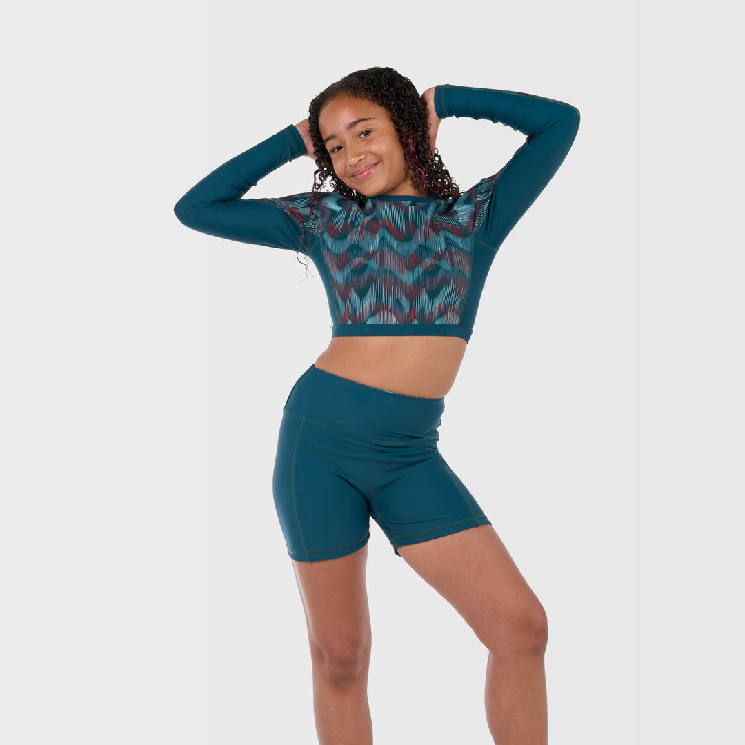 Cala Reversible Swim Shorts - Deep Teal - Merchandised