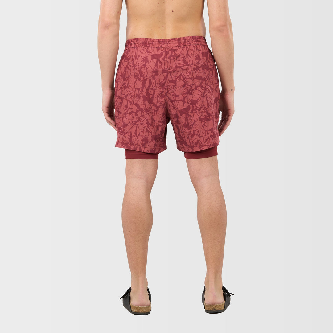 Nyx Lined Boardshorts - Flora - Back