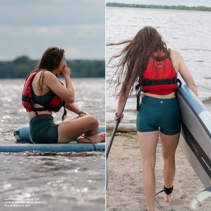 Cove Reversible Swim Shorts - Shale Green - Lifestyle