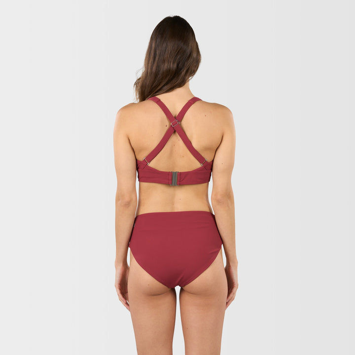 Thea Bikini Bottom - Red Pear - Back