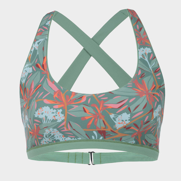 Daisy Reversible Bikini Top — front view (2)
