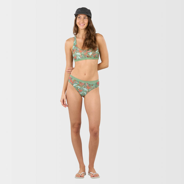 Daisy Reversible Bikini Top - Shale Green - Merchandised