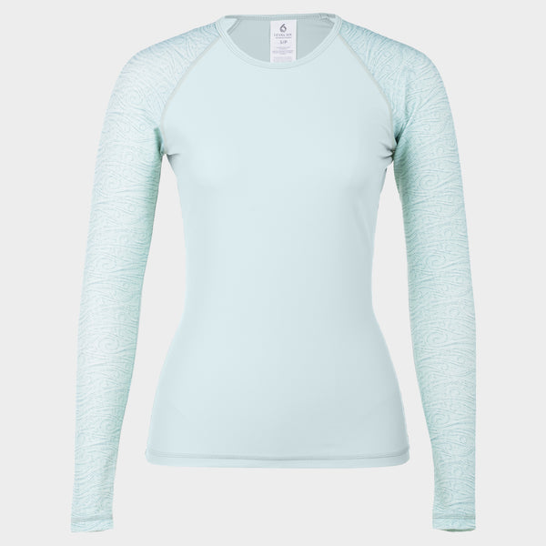 Venus Long Sleeve Rashguard — Mint Flow