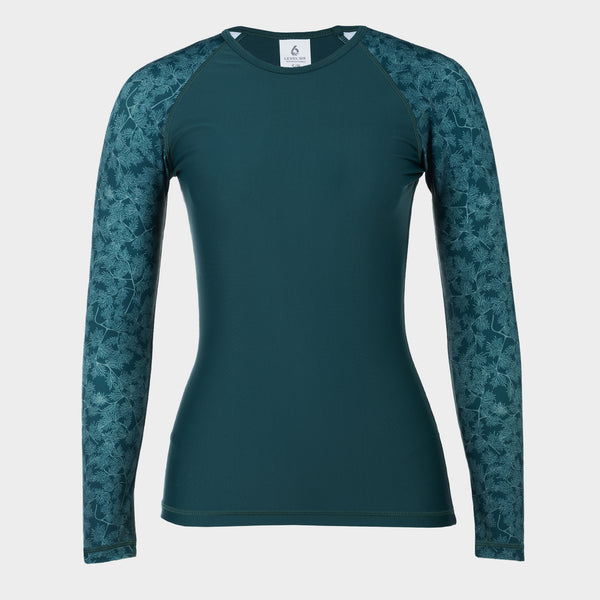 Venus Long Sleeve Rashguard — Teal Spruce