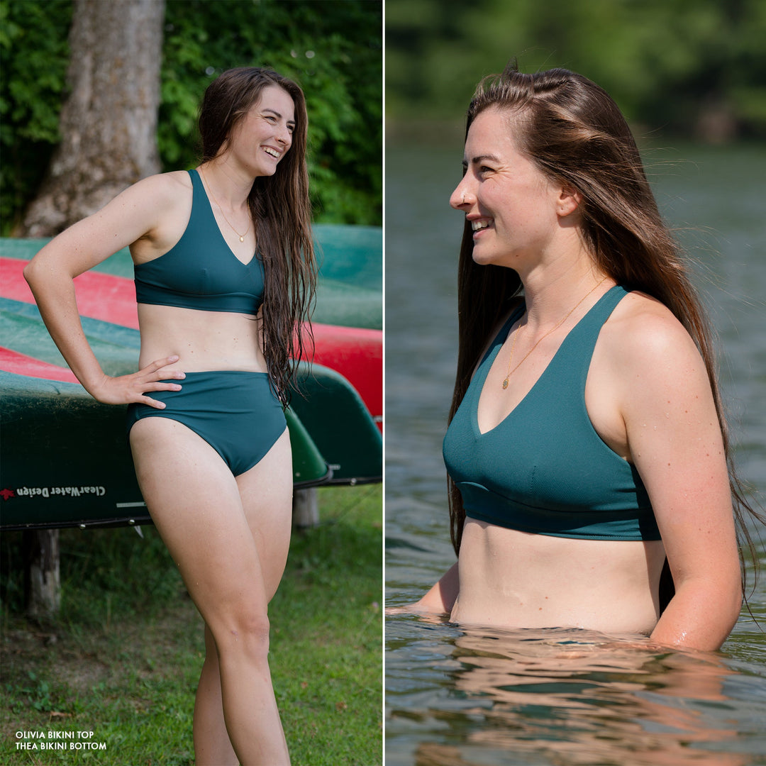 Olivia Bikini Top - Red Pear - Lifestyle