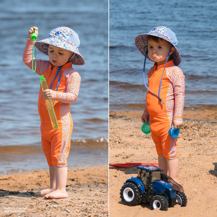 Marlin Sunsuit - Sunset - Lifestyle