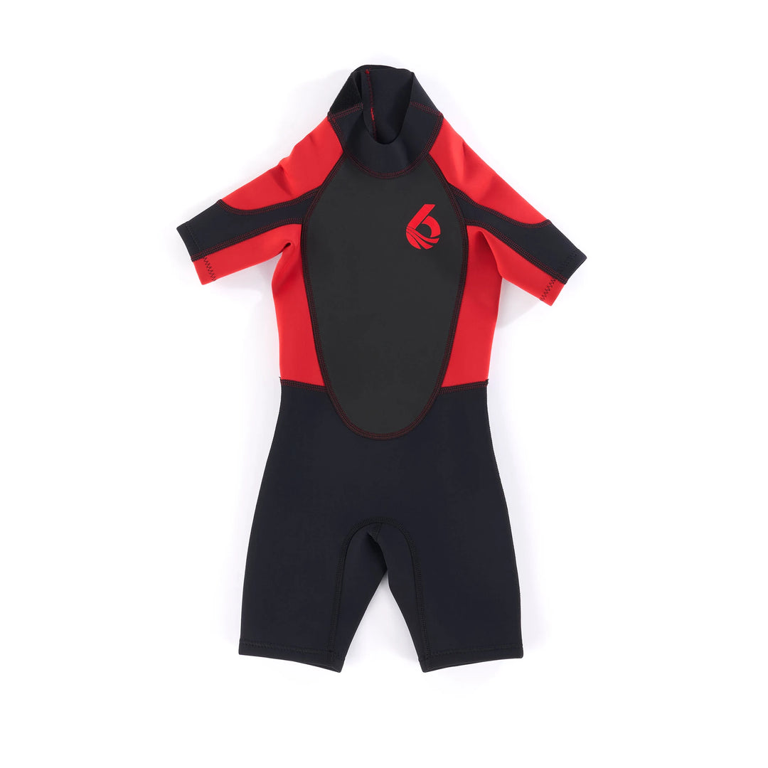 Child Shorty - Neoprene Wetsuit — Red / Black#color_red-black