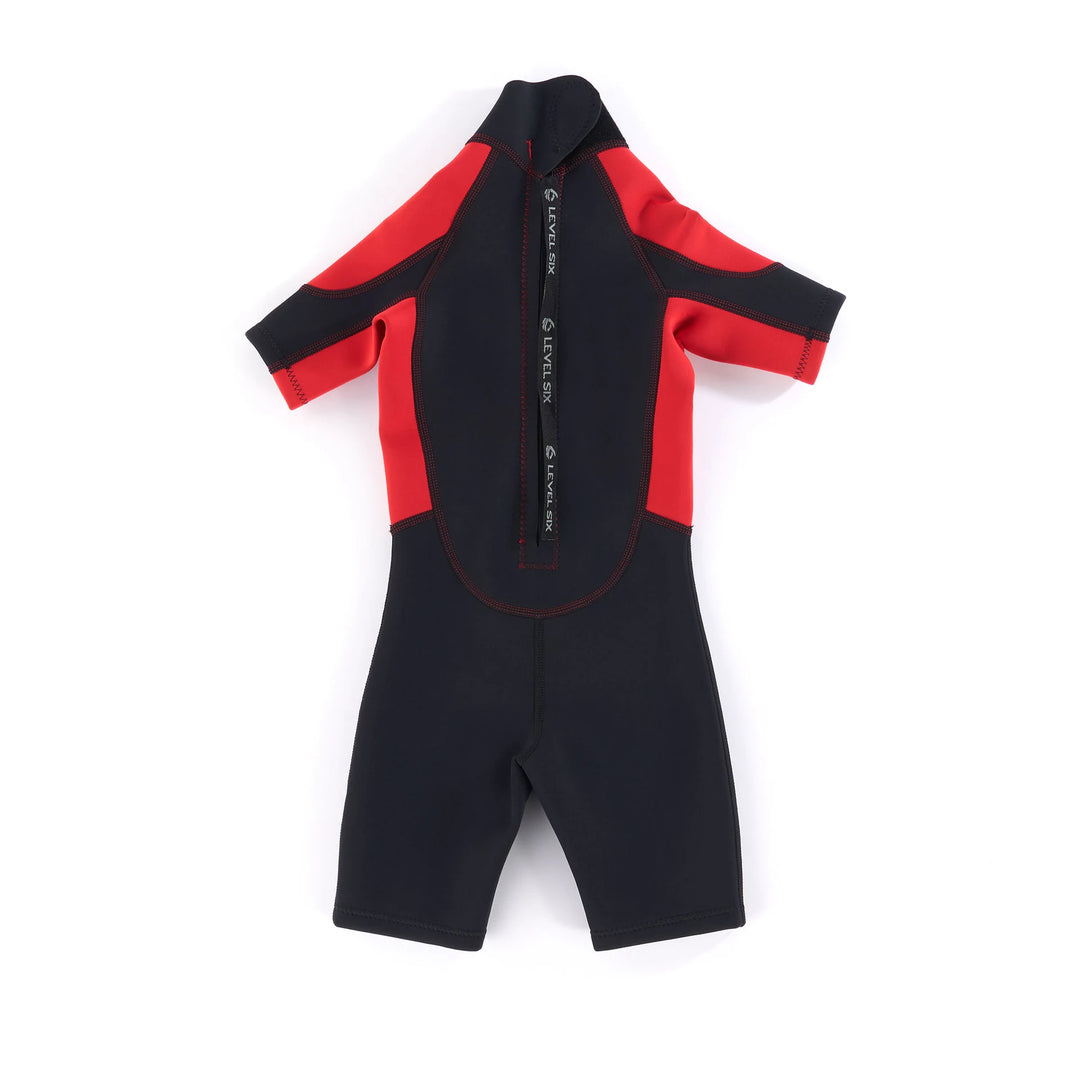 Child Shorty - Neoprene Wetsuit — Red / Black (2)#color_red-black