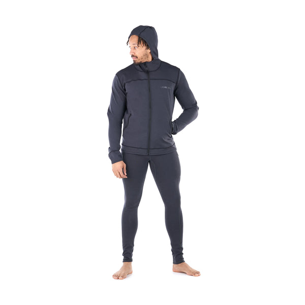 Jericho Neoprene Hoody — Black Heather (2)