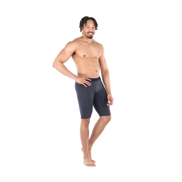 Jericho Neoprene Short — Black Heather (2)