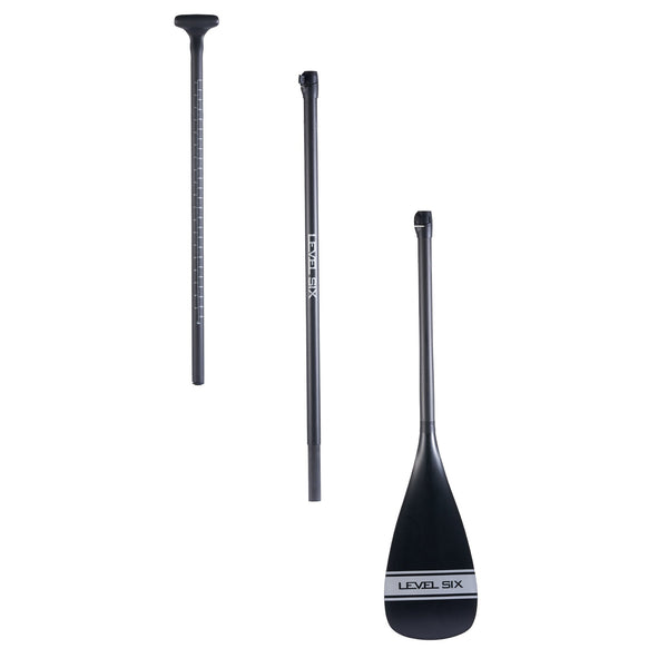 3-Piece Carbon Paddle with Fiberglass Power Blade — Silver