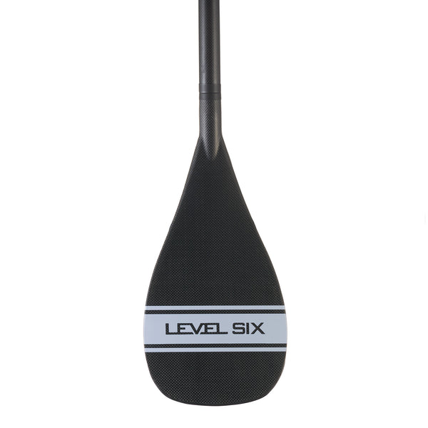Carbon SUP Paddle With Teardrop Blade — SILVER, front view