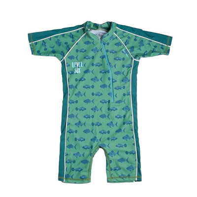 Boy's Apollo Sunsuit Kid's Casual FERN GREEN FISH / 1T Outlet