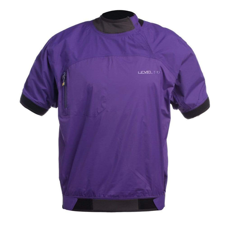 Huron Short Sleeve Jacket Paddling Tops VIOLET INDIGO / S Level Six
