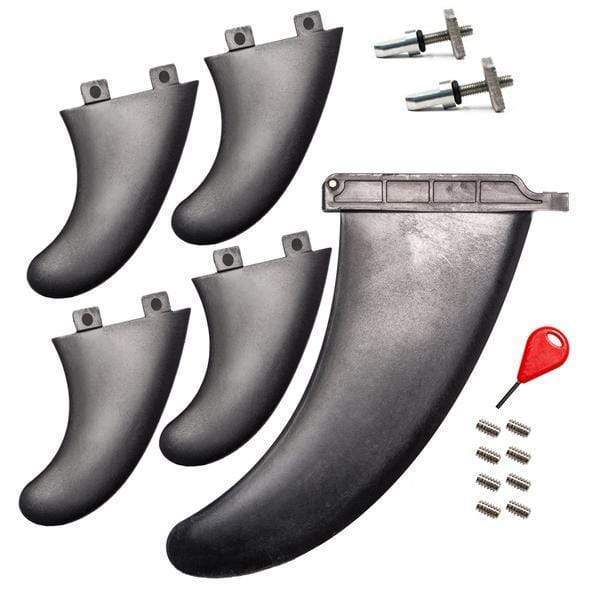 Quad Fin Pack w/ Tool-Free Screw SUP Accessories Level Six